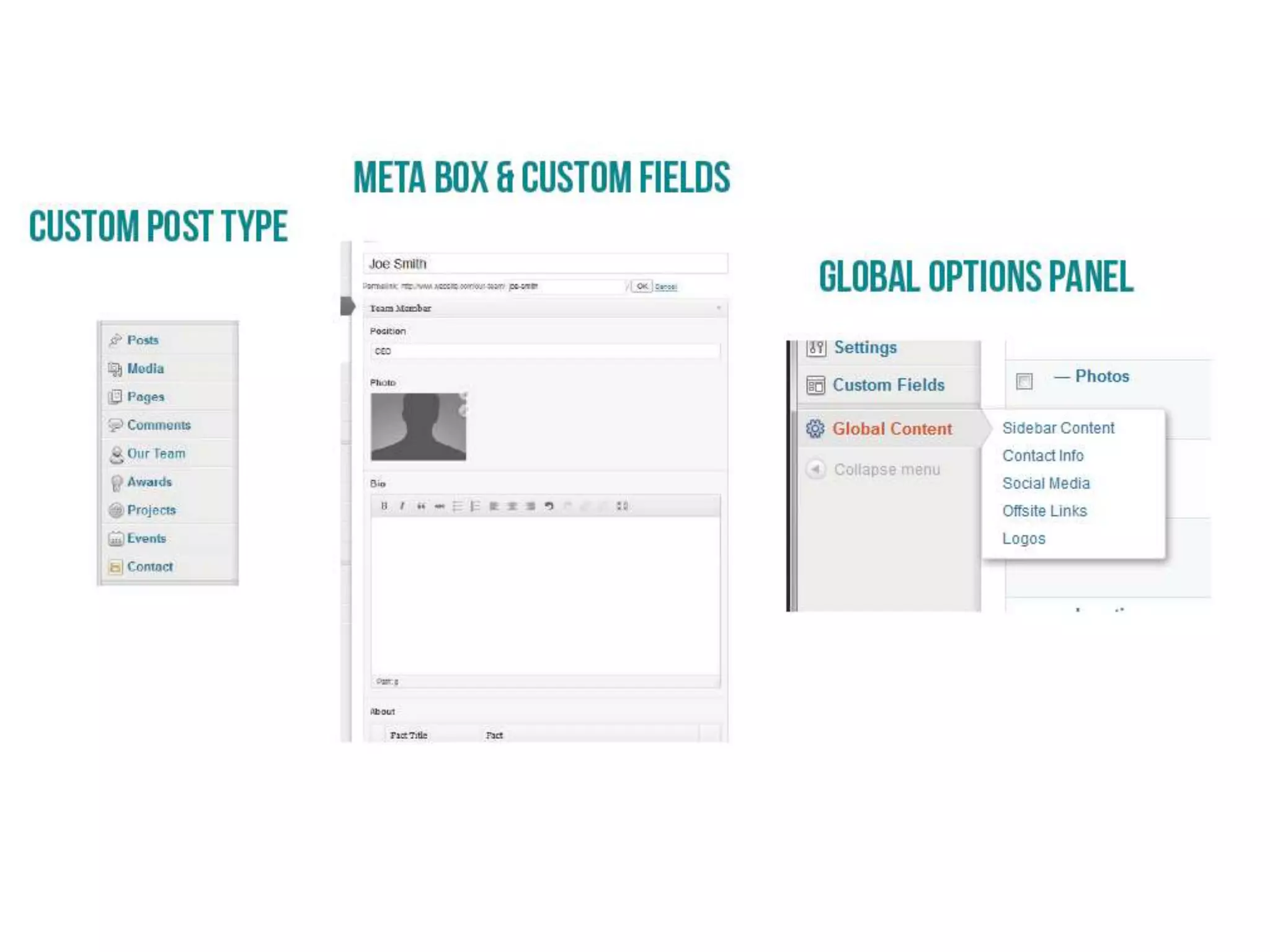 Structuring Content in Wordpress