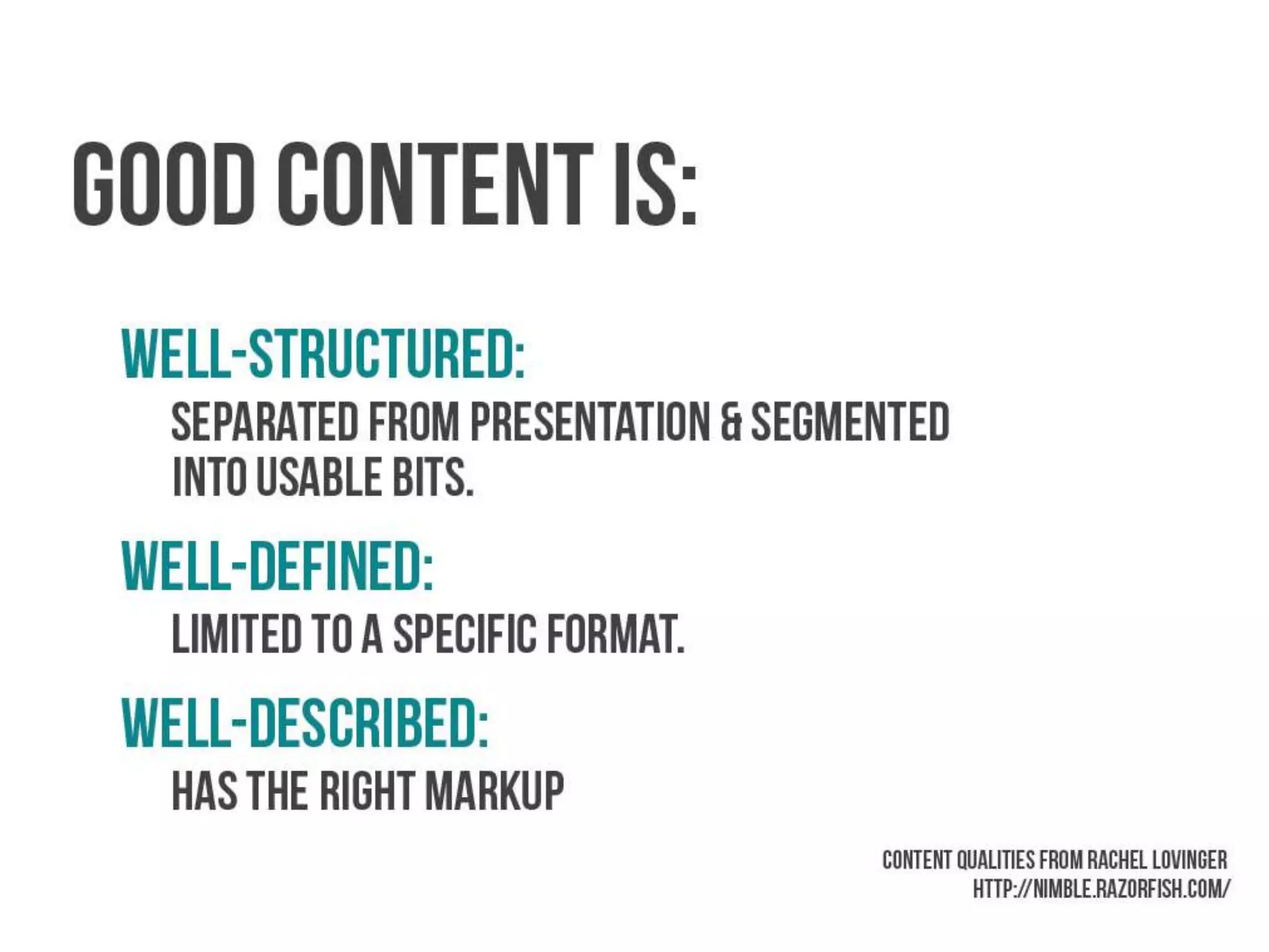 Structuring Content in Wordpress