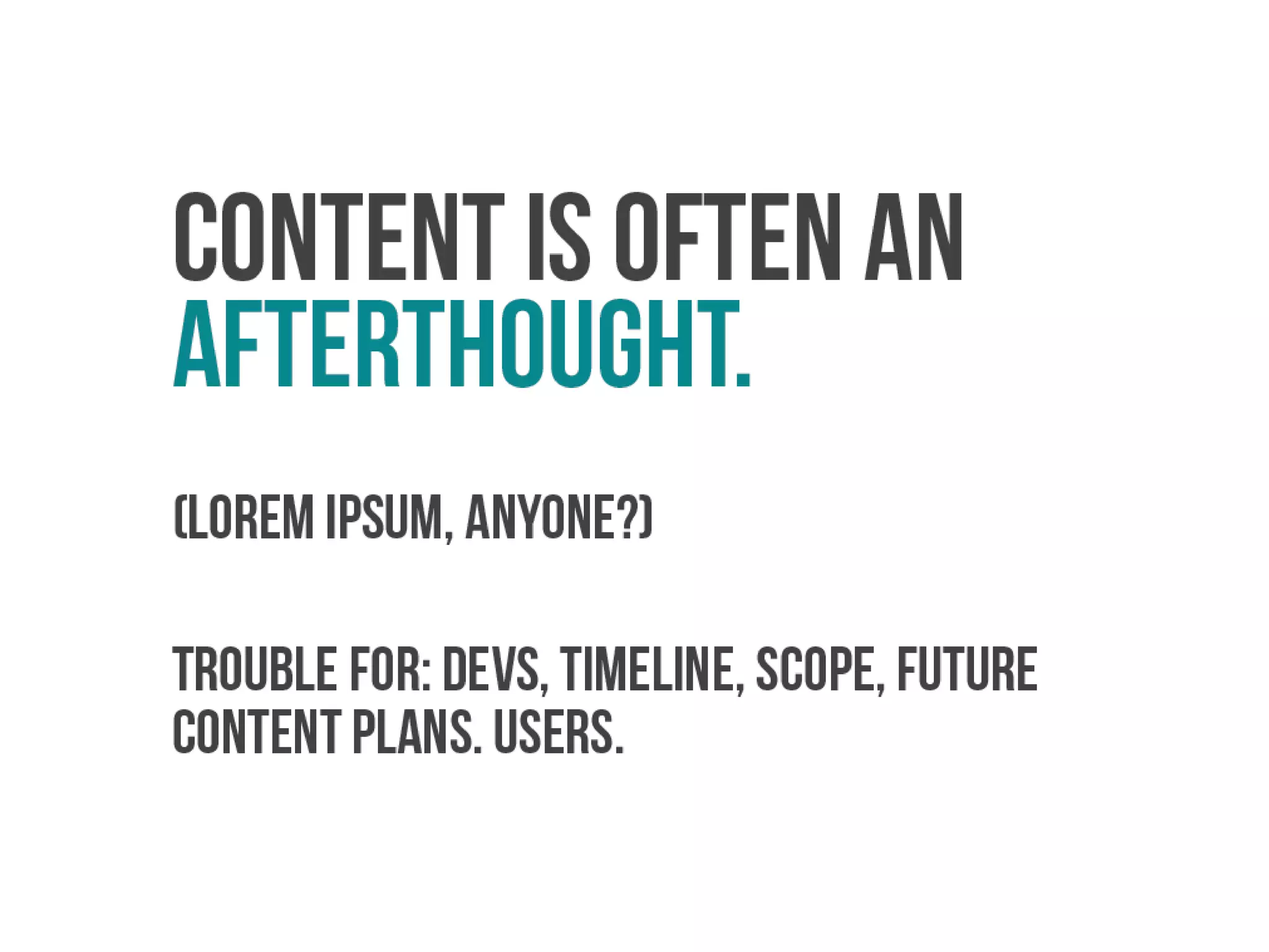 Structuring Content in Wordpress