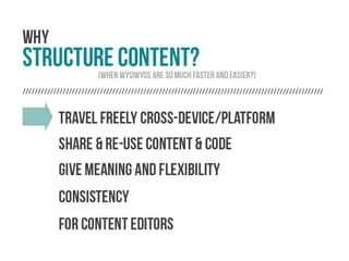Structuring Content in Wordpress