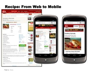 Recipe: From Web to Mobile




Page 13 © 2012
 