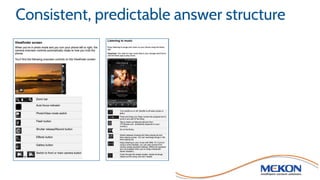 Consistent, predictable answer structure
 