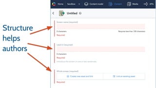 Structure
helps
authors
 