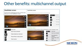 Other benefits: multichannel output
 