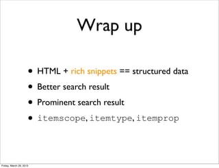 Rich Snippet & Structured data | PPT