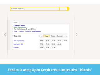 Yandex is using Open Graph create interactive “Islands”

 