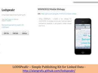 LODSPeaKr – Simple Publishing Kit for Linked Data -
     http://alangrafu.github.com/lodspeakr/
 