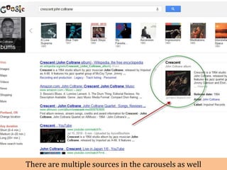 There are multiple sources in the carousels as well
 