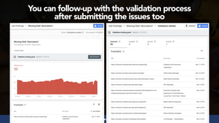 #structureddata at #smxeast by @aleyda from @orainti
You can follow-up with the validation process  
after submitting the issues too
 