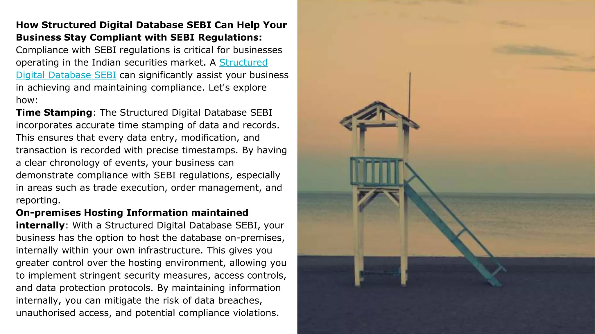 Structured Digital Database SEBI PPT