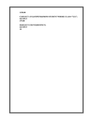 Structured query language | DOC | Databases | Computer Software and ...