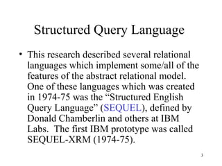 Structured query language | PPT