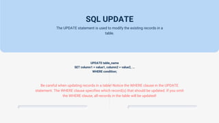 SQL | DML | PPTX