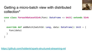 Structured streaming for machine learning | PDF