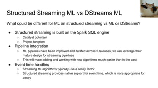Structured streaming for machine learning | PDF