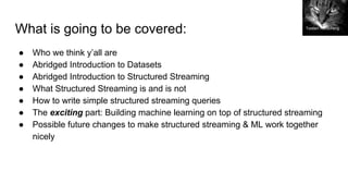 Structured streaming for machine learning | PDF