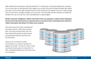 Structured and Unstructured Big Data ebook | PDF