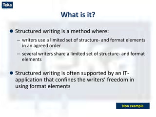 Structured writing using ms word | PPSX
