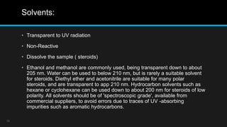 Structure elucidation of steroids