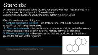 Structure elucidation of steroids