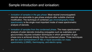 Structure elucidation of steroids