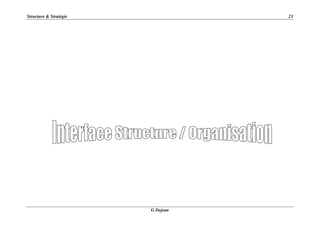 Structure & Stratégie 23
G Dejean
 