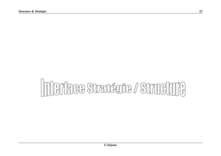 Structure & Stratégie 32
G Dejean
 