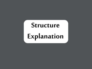 Structure
Explanation
 