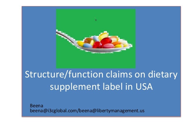 Fda Targets Dietary Supplement Claims