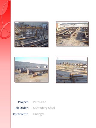 Project:   Petro Fac
 Job Order:   Secondary Steel
Contractor:   Energya
 