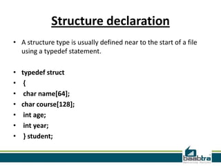 Structure in c | PPT