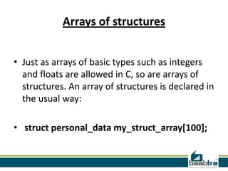 Structure in c | PPT