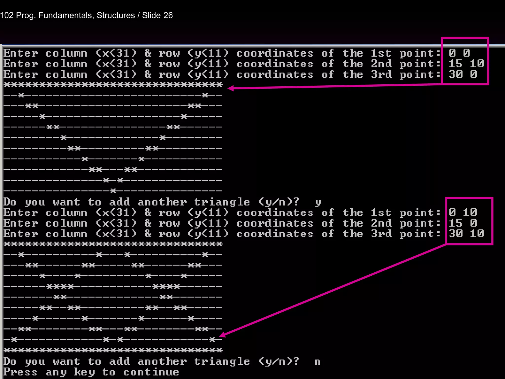 26
102 Prog. Fundamentals, Structures / Slide 26
 