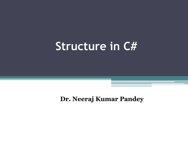Structure in c# | PPT