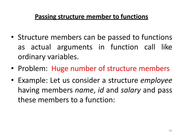 Fundamentals of Structure in C Programming | PPT