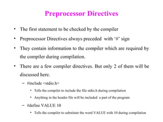 Structure of a C program | PPT