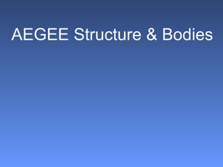 AEGEE Structure & Bodies 