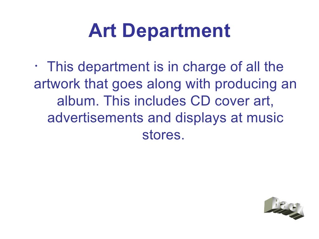Structure Of A Major Record Label