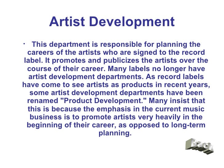 Structure Of A Major Record Label