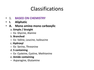Structure of amino acids | PPTX