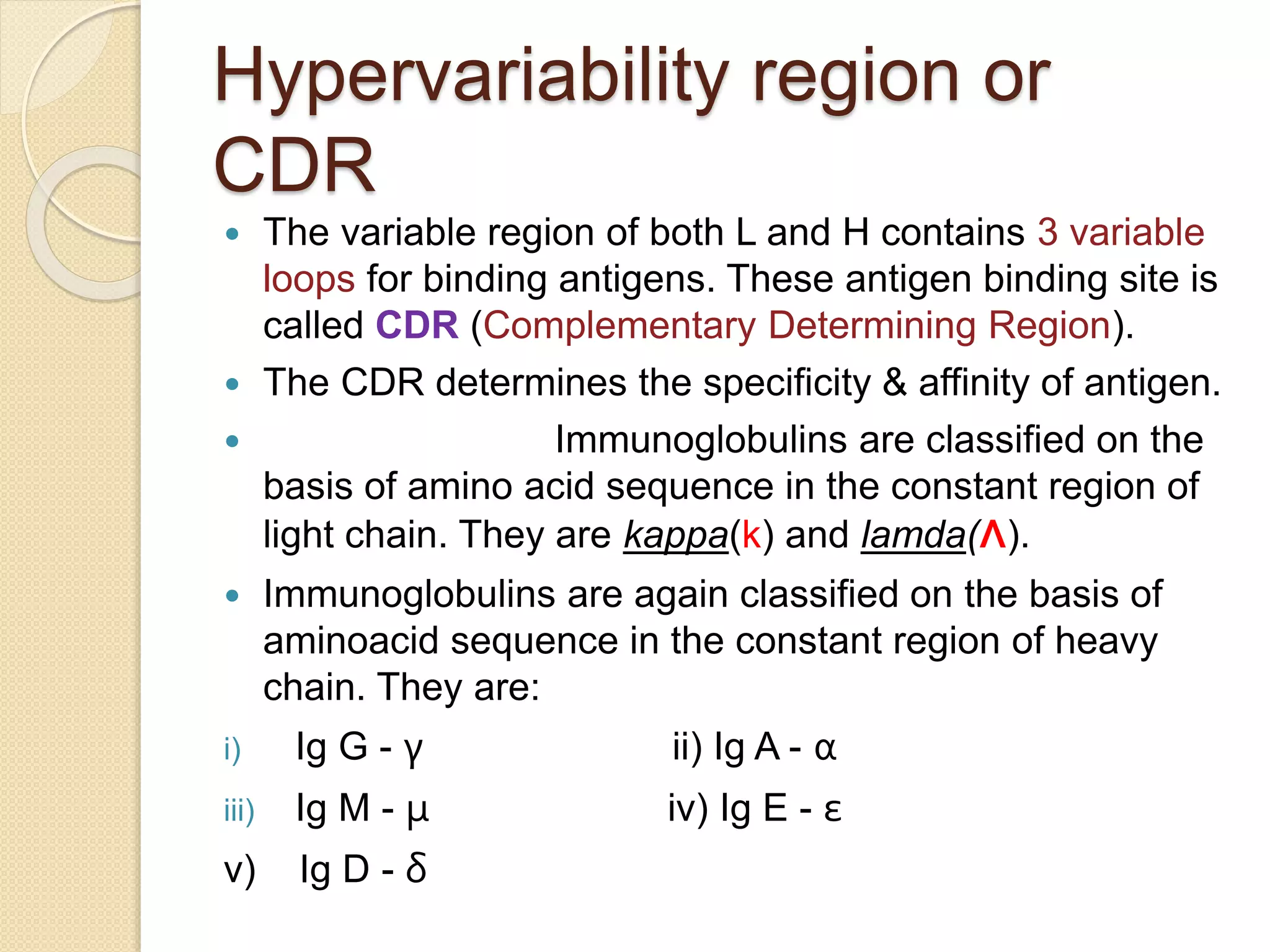 Cd R Variable Region Structure of Antibody | PPTX