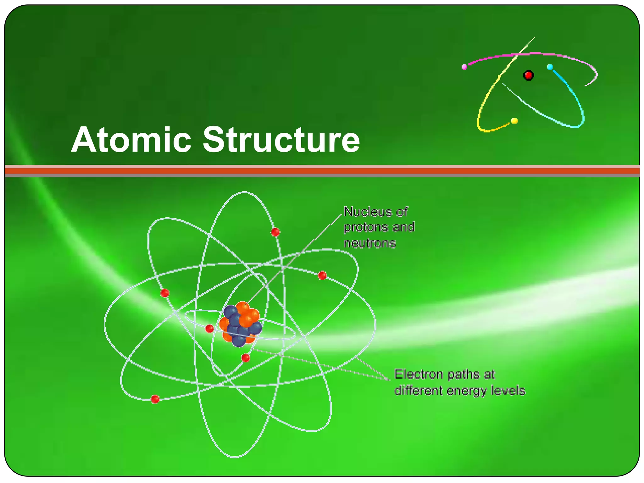 Atomic Structure
 