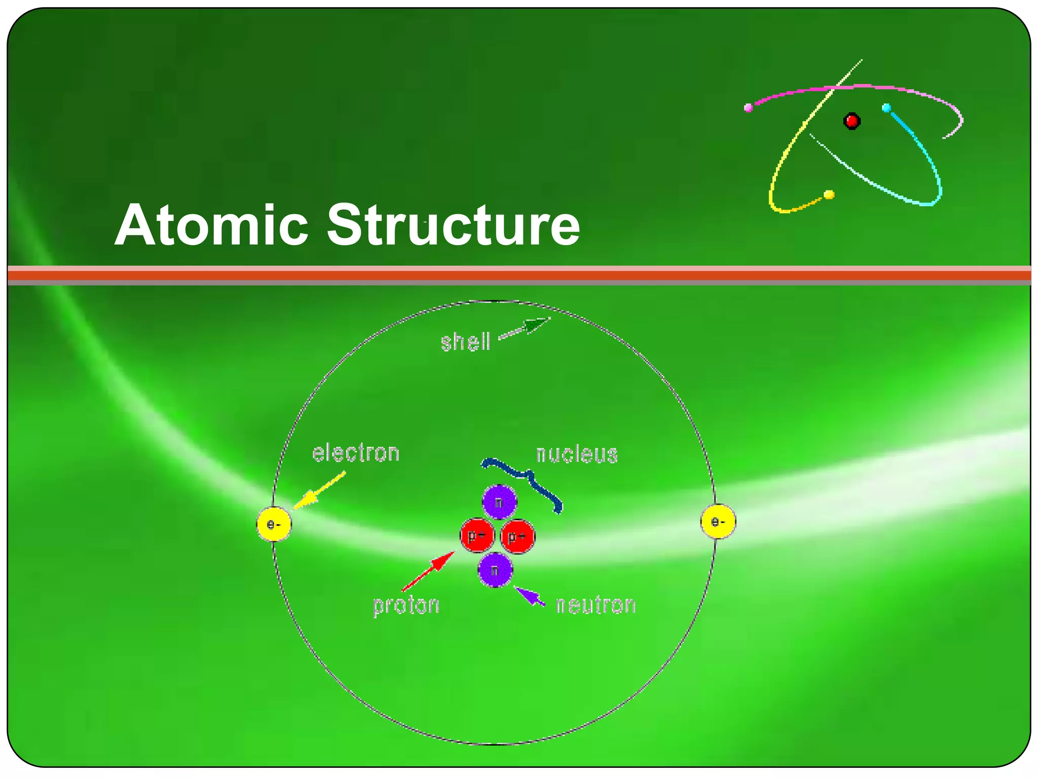 Atomic Structure
 