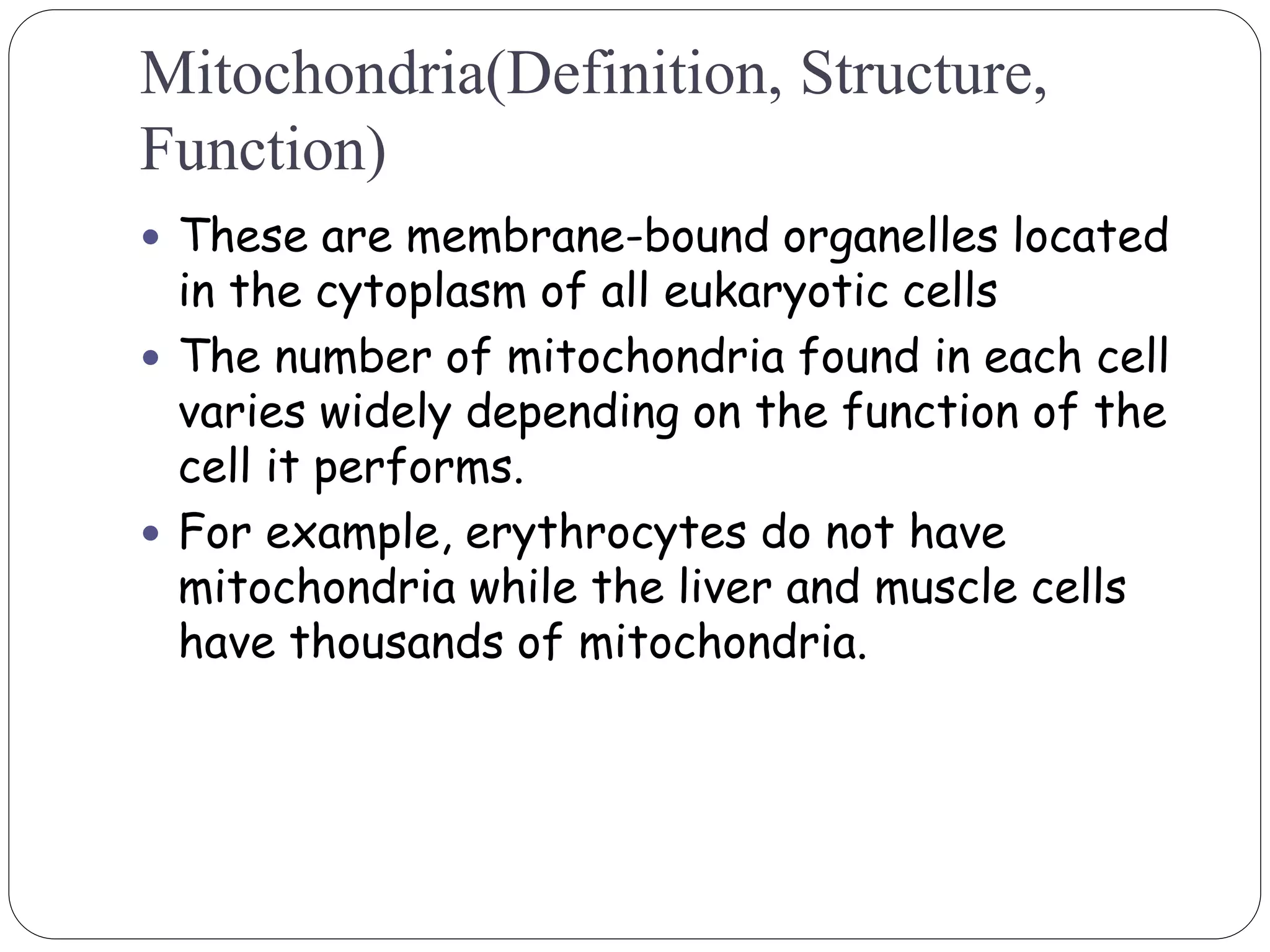 Structure of cell components and functions | PPTX