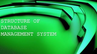 Structure of Database MAnagement System | PPTX