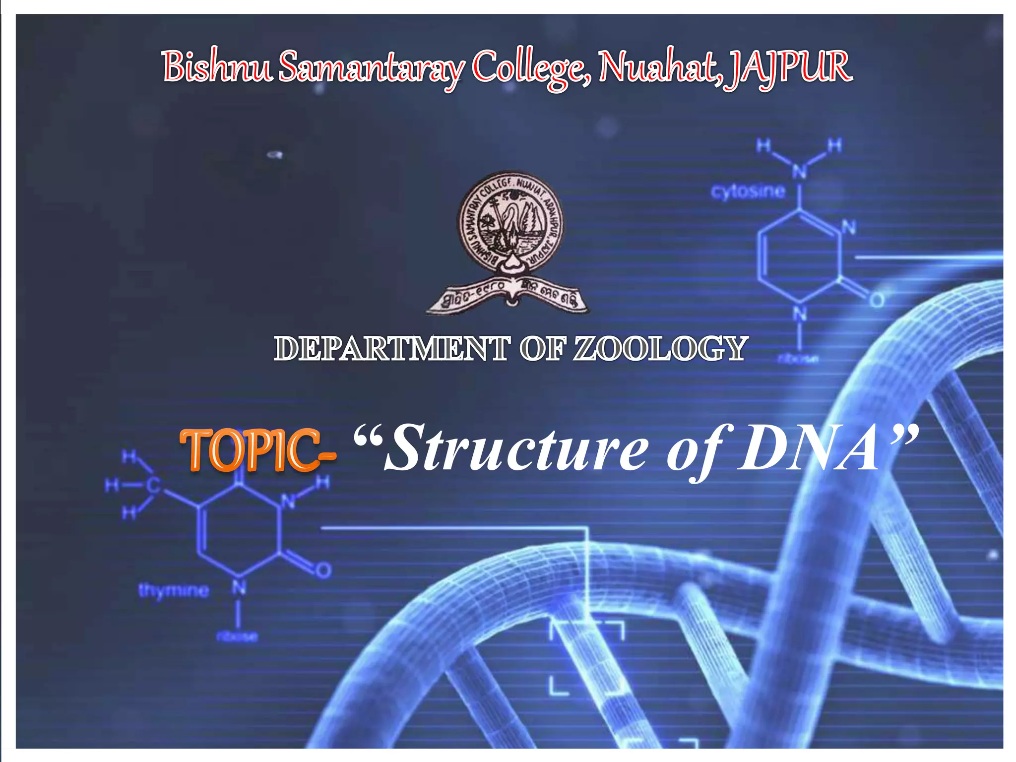 STRUCTURE OF DNA.pptx