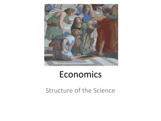 Economics
Structure of the Science
 