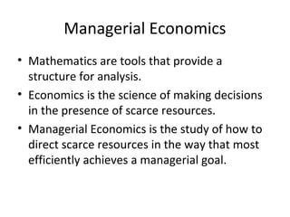 Structure of Economics | PPT
