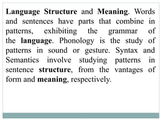 Dr. STN ENGLISH METHOD SEM 1 Structure of english | PPTX