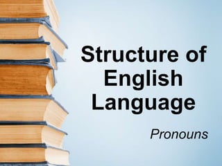 Structure of
English
Language
Pronouns
 